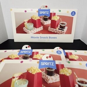 Spritz Popcorn and Drink Boxes Party Holidays Birthday Snack Holder Party Favor